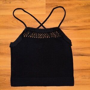 Lou & Grey Black Knit Camisole
